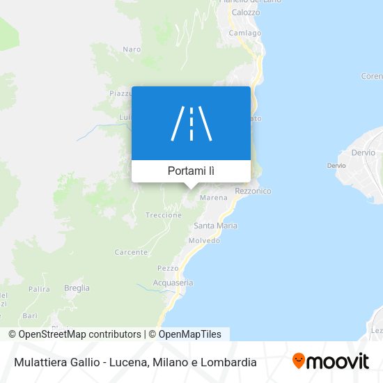 Mappa Mulattiera Gallio - Lucena