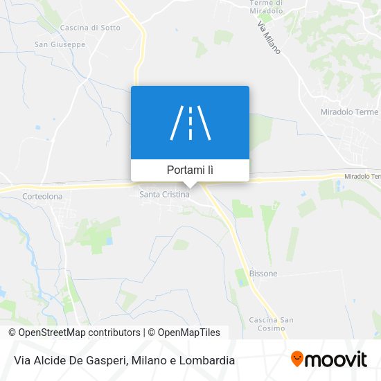 Mappa Via Alcide De Gasperi
