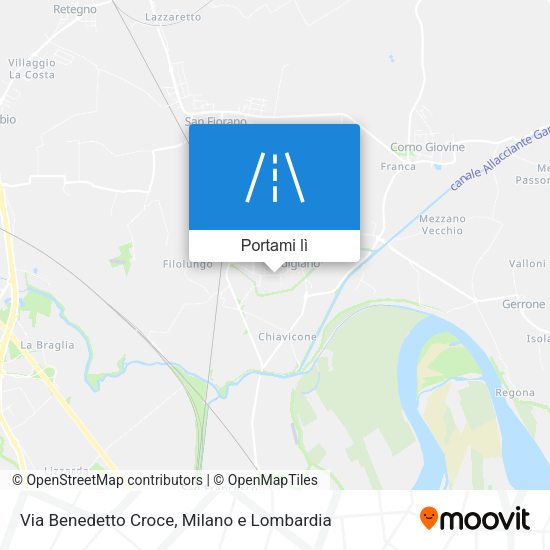 Mappa Via Benedetto Croce