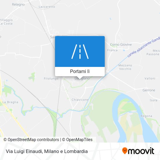 Mappa Via Luigi Einaudi