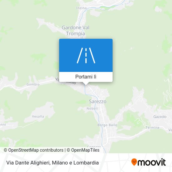 Mappa Via Dante Alighieri