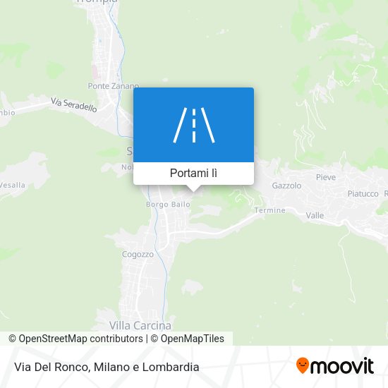Mappa Via Del Ronco