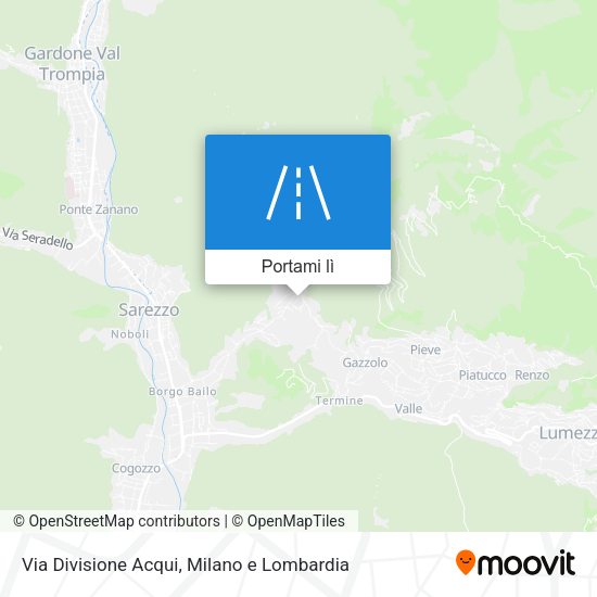 Mappa Via Divisione Acqui