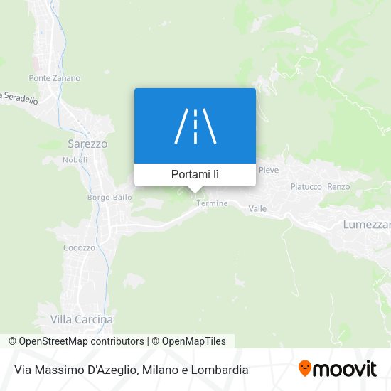Mappa Via Massimo D'Azeglio