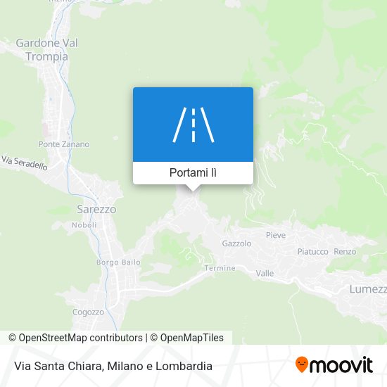 Mappa Via Santa Chiara