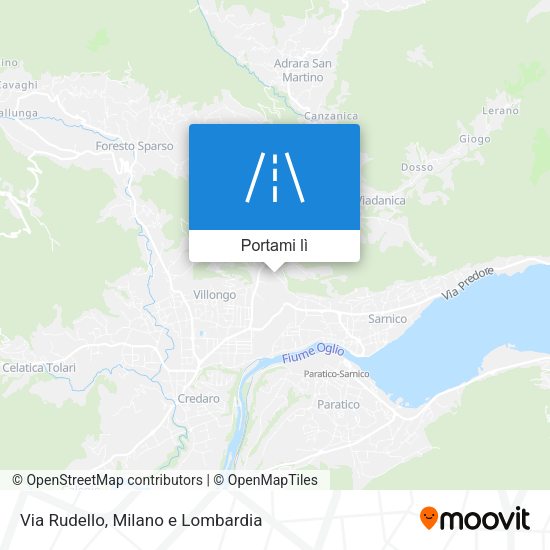 Mappa Via Rudello