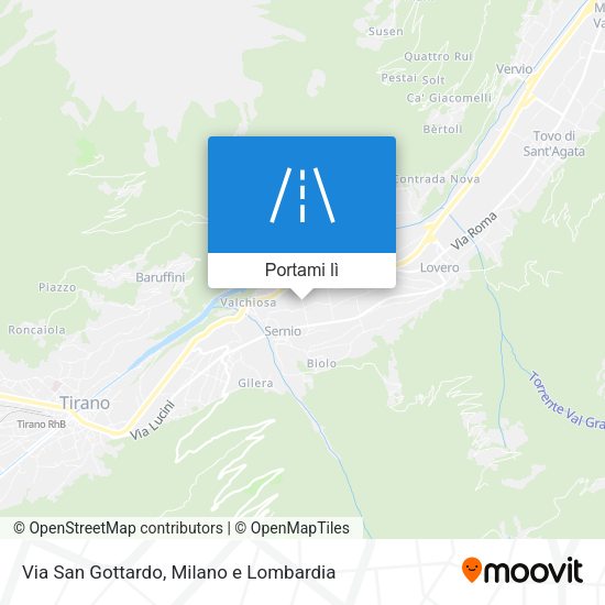 Mappa Via San Gottardo