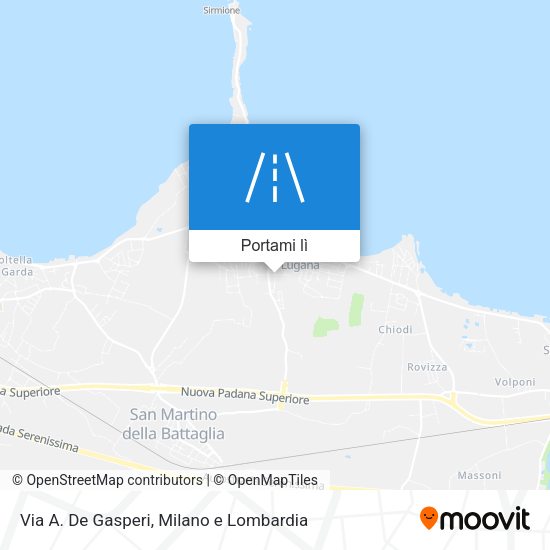 Mappa Via A. De Gasperi