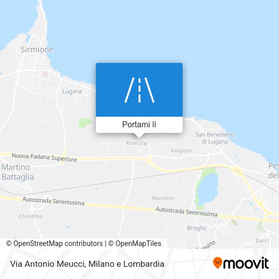 Mappa Via Antonio Meucci