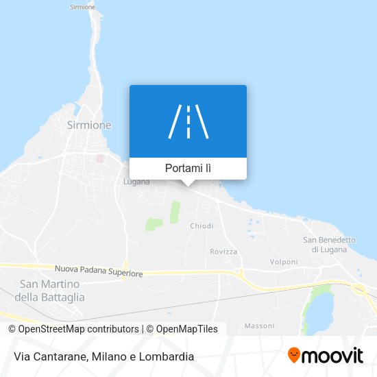 Mappa Via Cantarane