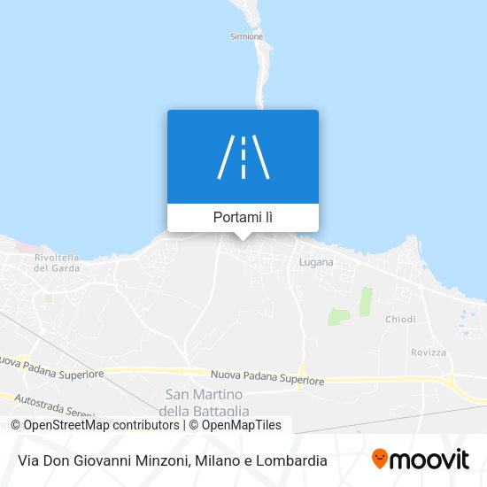 Mappa Via Don Giovanni Minzoni