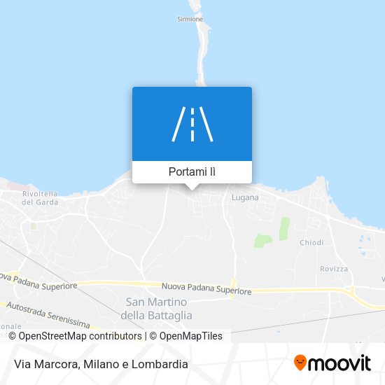 Mappa Via Marcora