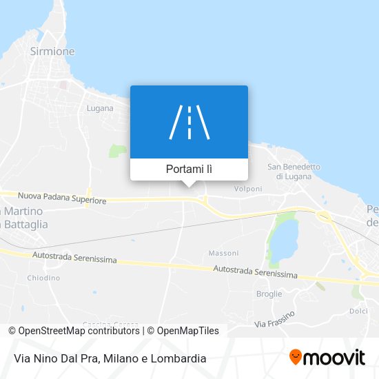 Mappa Via Nino Dal Pra