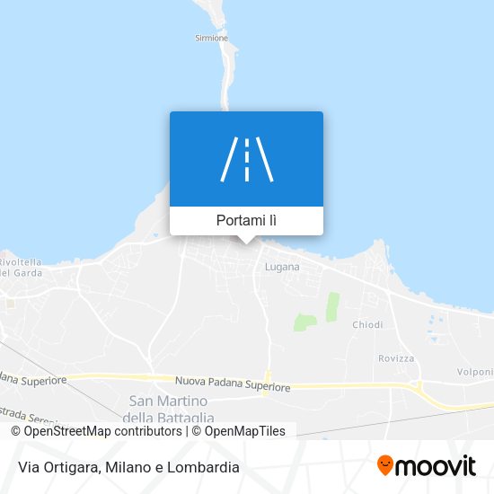 Mappa Via Ortigara