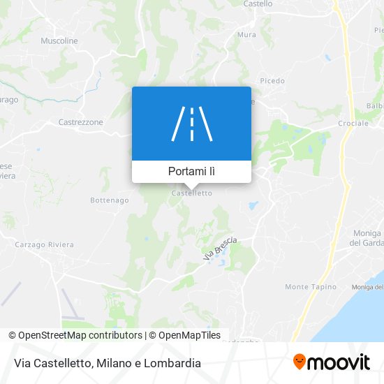 Mappa Via Castelletto