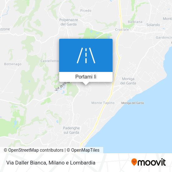 Mappa Via Daller Bianca