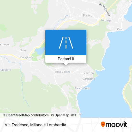 Mappa Via Fradesco