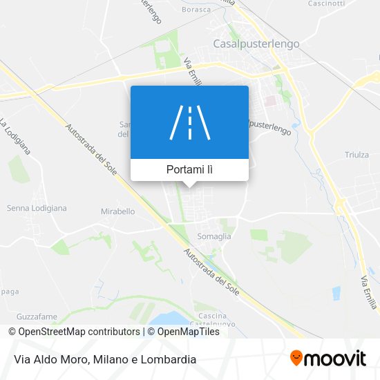 Mappa Via Aldo Moro