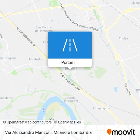 Mappa Via Alessandro Manzoni