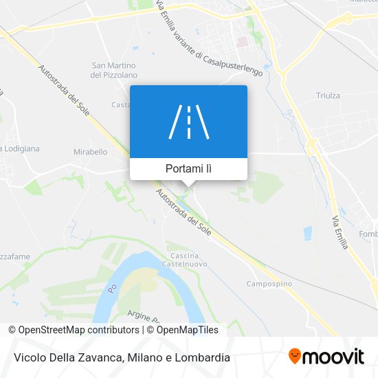 Mappa Vicolo Della Zavanca