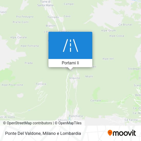 Mappa Ponte Del Valdone