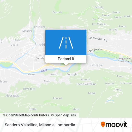 Mappa Sentiero Valtellina