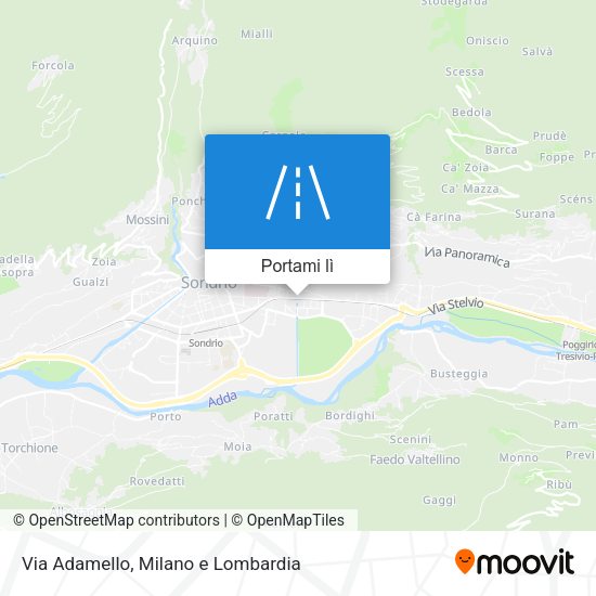 Mappa Via Adamello