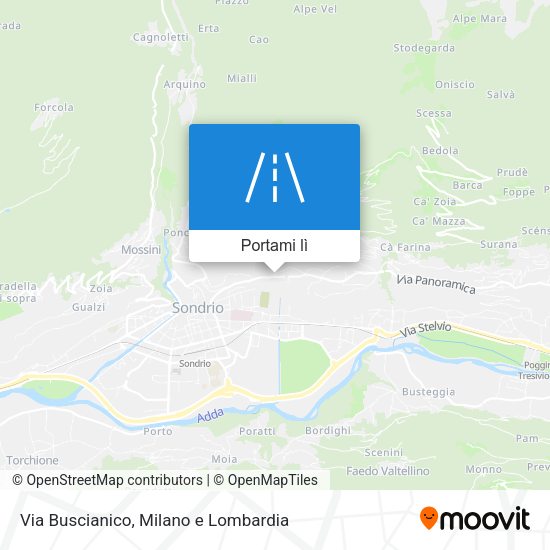 Mappa Via Buscianico