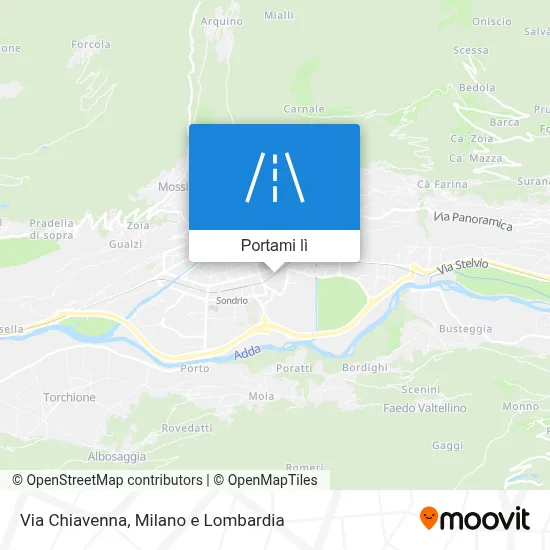 Mappa Via Chiavenna