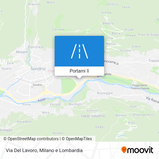 Mappa Via Del Lavoro