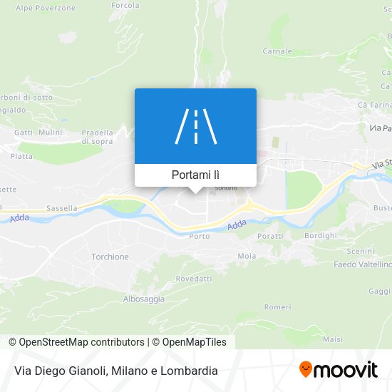 Mappa Via Diego Gianoli