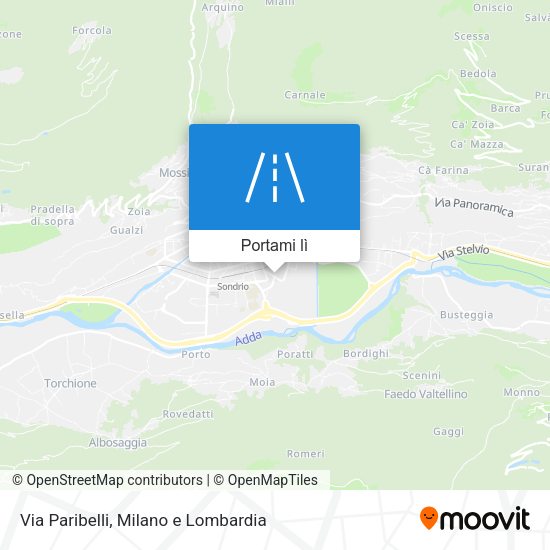 Mappa Via Paribelli