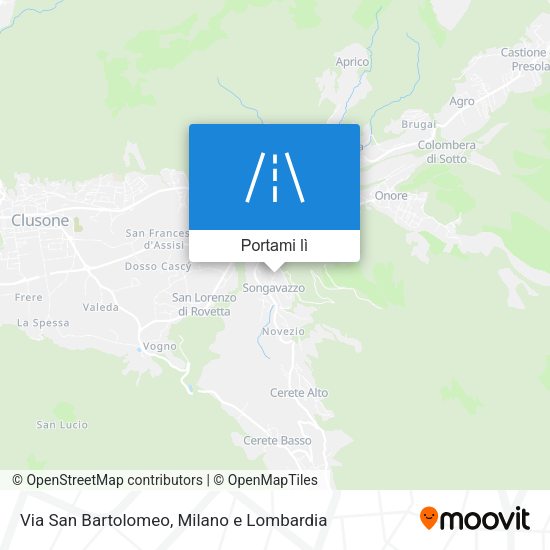 Mappa Via San Bartolomeo