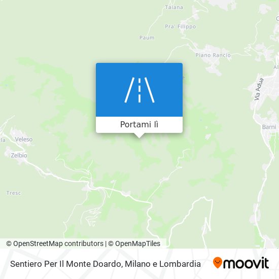 Mappa Sentiero Per Il Monte Doardo