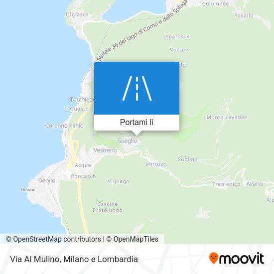 Mappa Via Al Mulino
