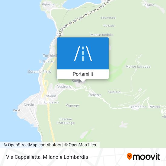 Mappa Via Cappelletta