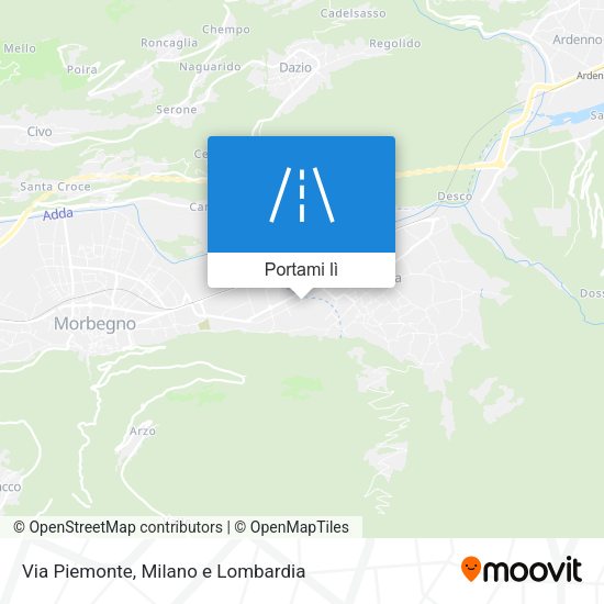 Mappa Via Piemonte