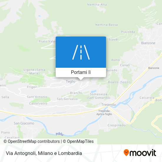 Mappa Via Antognoli