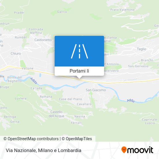 Mappa Via Nazionale