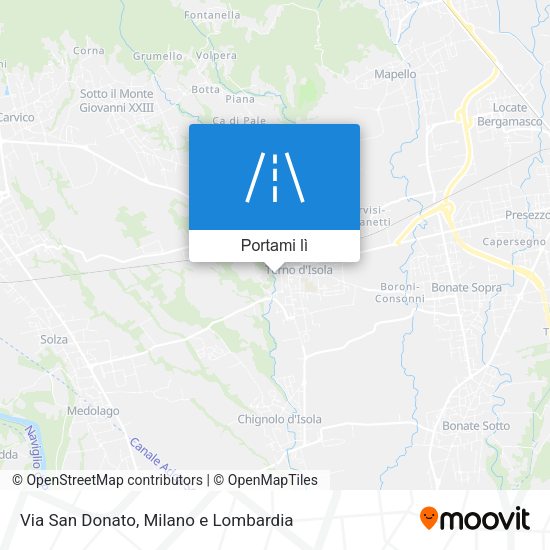 Mappa Via San Donato