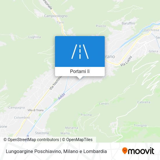 Mappa Lungoargine Poschiavino