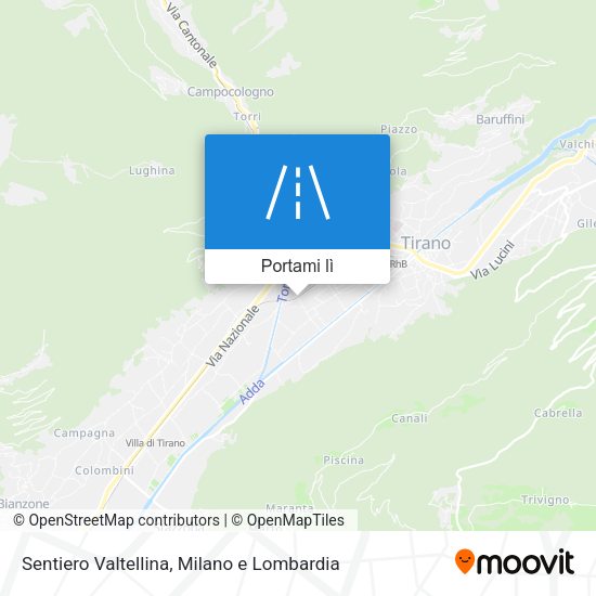 Mappa Sentiero Valtellina