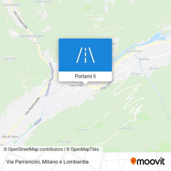 Mappa Via Parravicini