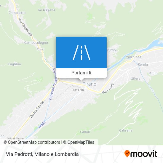 Mappa Via Pedrotti