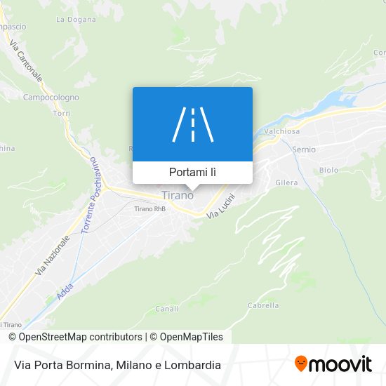 Mappa Via Porta Bormina