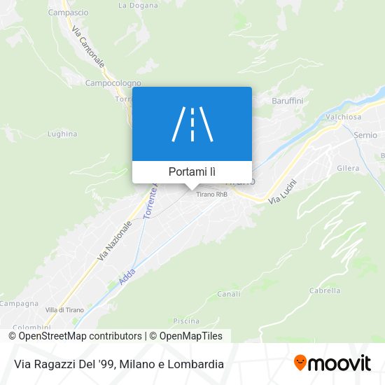 Mappa Via Ragazzi Del '99