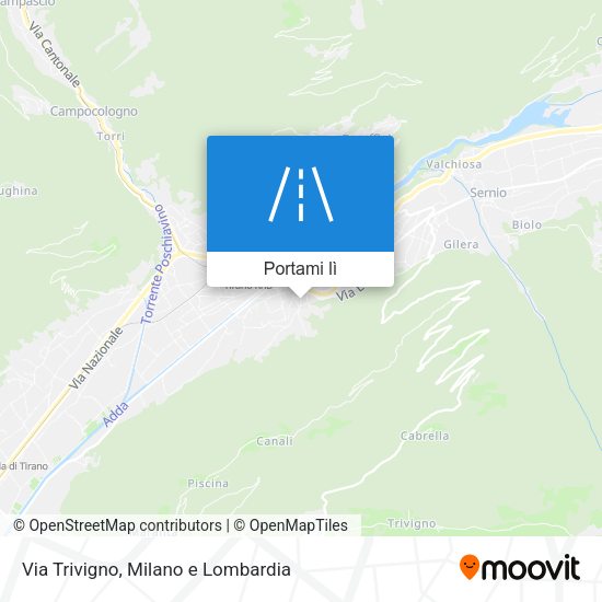 Mappa Via Trivigno