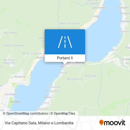 Mappa Via Capitano Sala