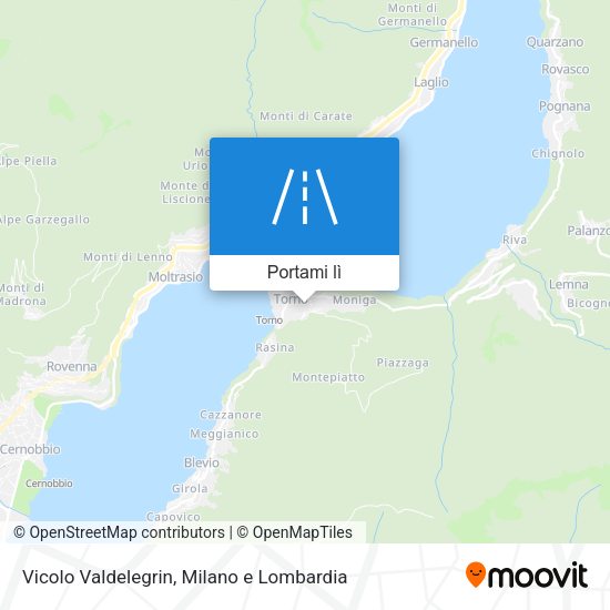 Mappa Vicolo Valdelegrin