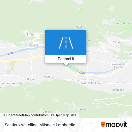 Mappa Sentiero Valtellina